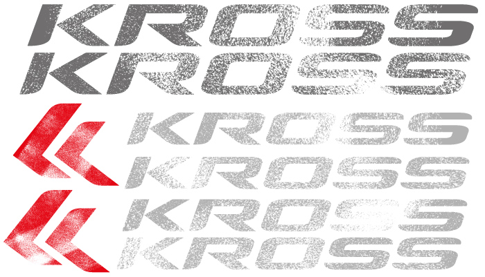Zestaw naklejek na rower Kross